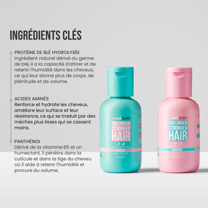 Mini Shampoing et Après-Shampoing pour des cheveux plus longs et plus forts