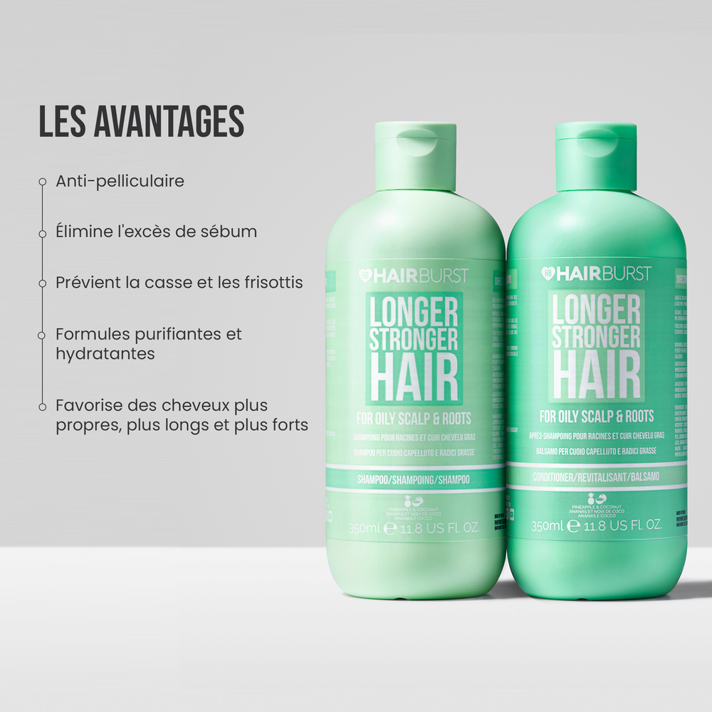 Shampoing et après-shampoing pour le cuir chevelu et les racines à tendance grasse 3MS