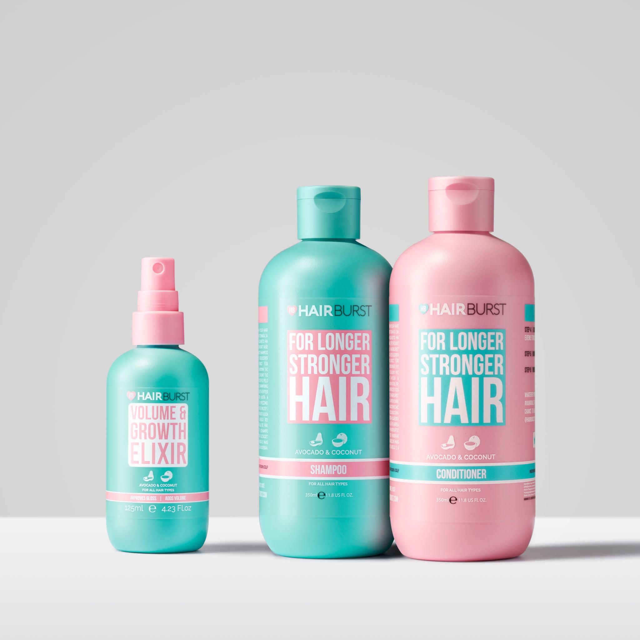 Trio cheveux plus longs et plus forts
