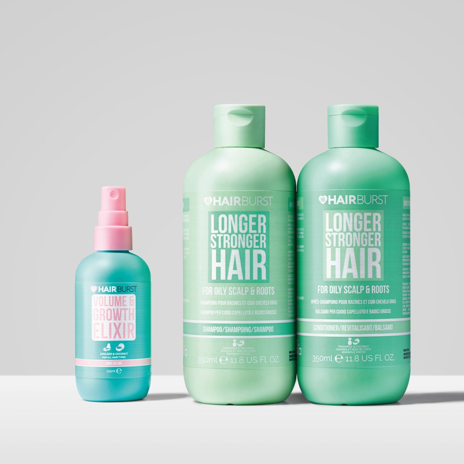 Trio cheveux plus longs et plus forts